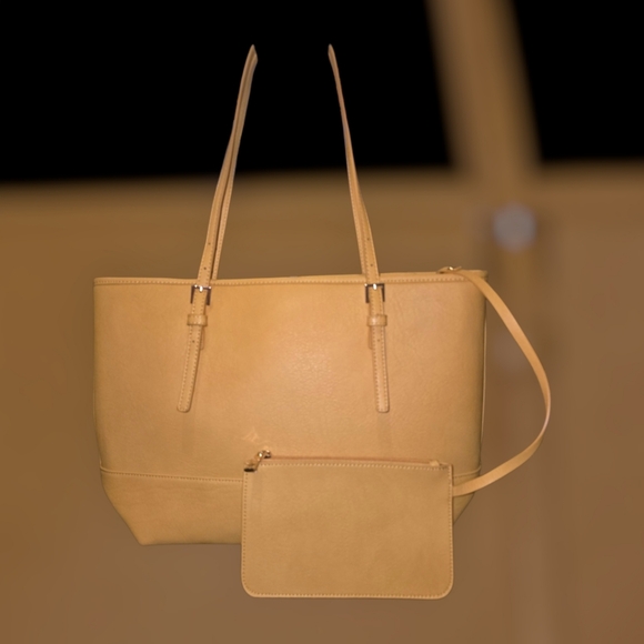 Handbags - Mustard Yellow Urban Expressions Oriana Double Zip Work Satchel Tote Purse Bag